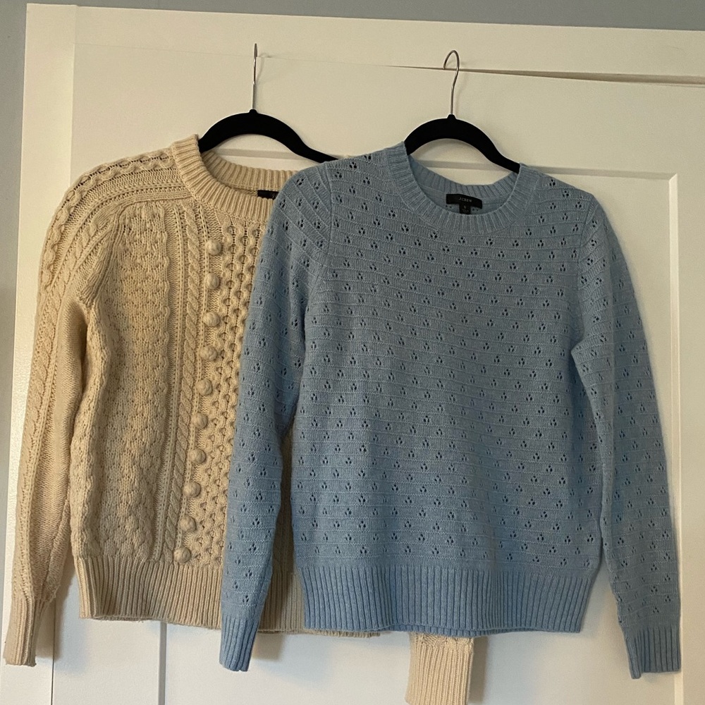Set of two J. Crew sweaters, both size S!